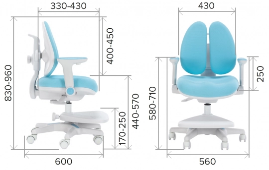 Кресло детское Everprof  Kids 101 Ткань Розовый - 6