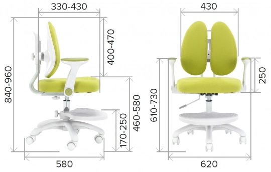 Кресло детское Everprof Kids 104 Ткань Голубой - 6